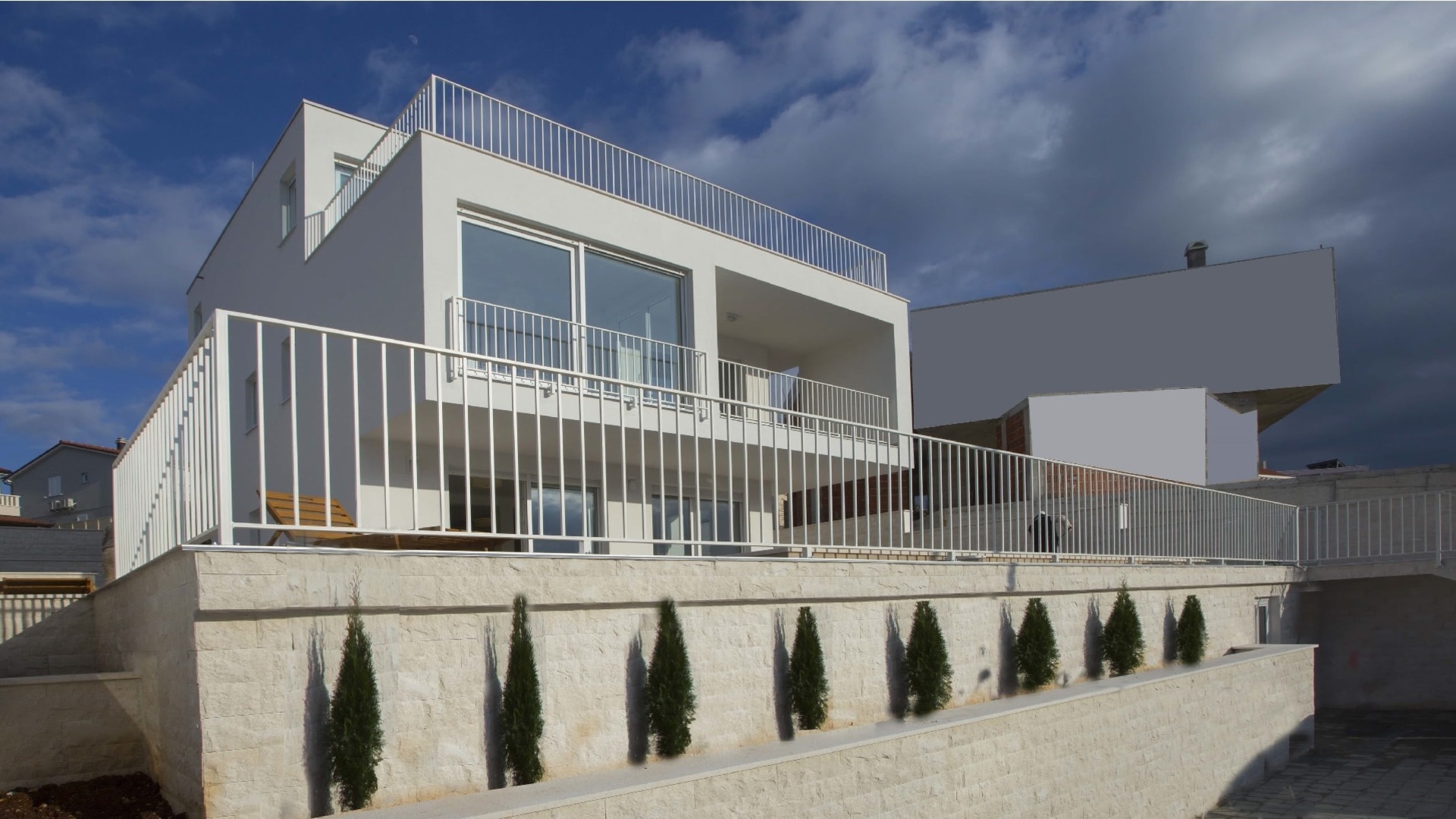 Luxury villa with sea view, 1st row 50m