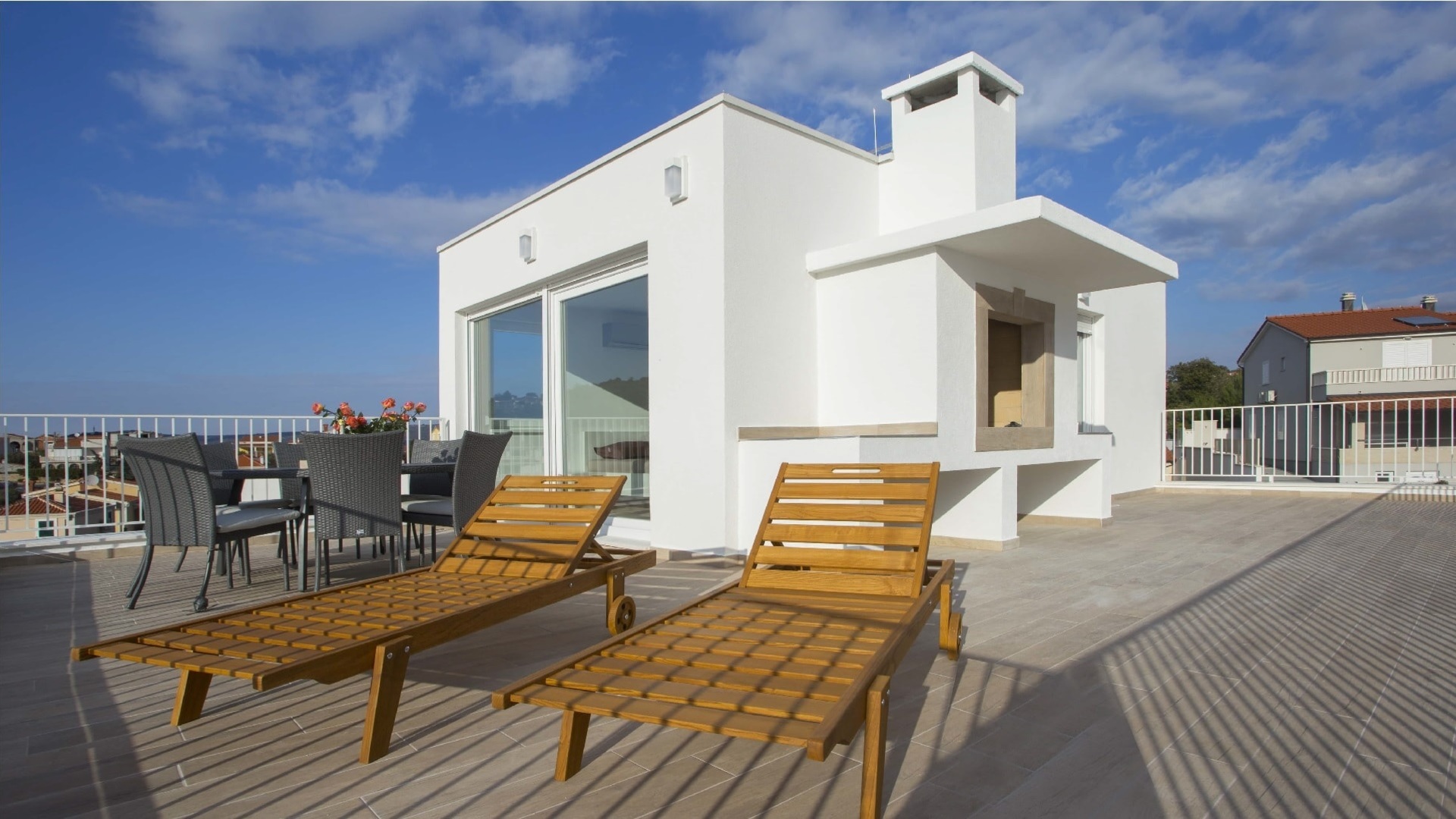 Luxury villa with sea view, 1st row 50m